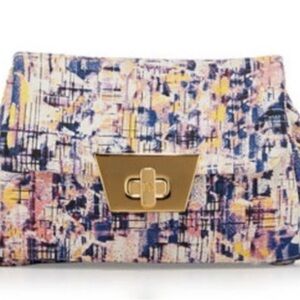 Multicolor Magnetic Clutch Or Crossbody Gold Chain Danielle Nicole Purse